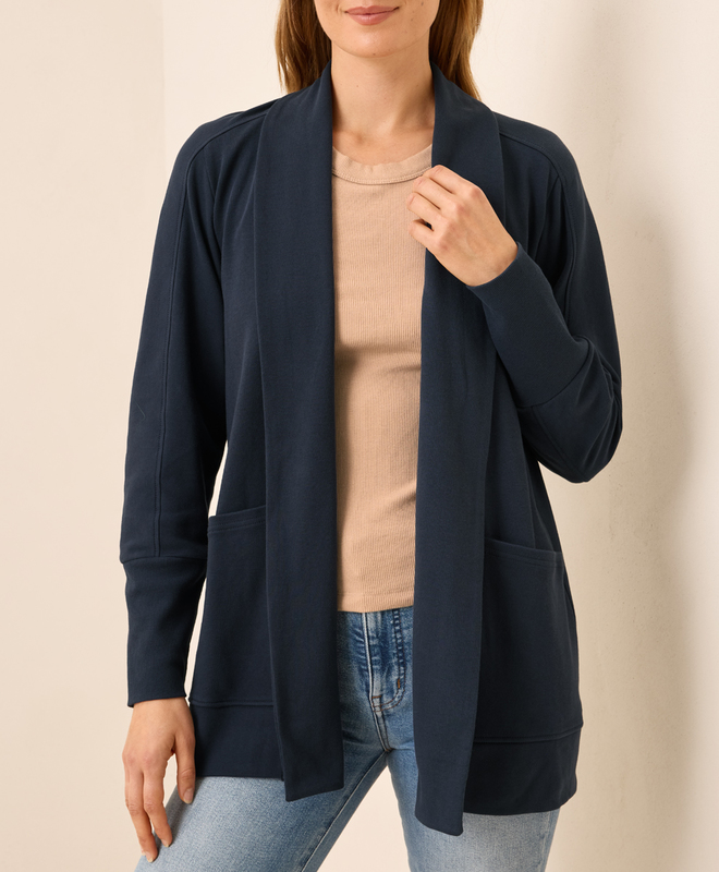 Women's Clearance Airplane Wrap Cardigan made with Organic Cotton