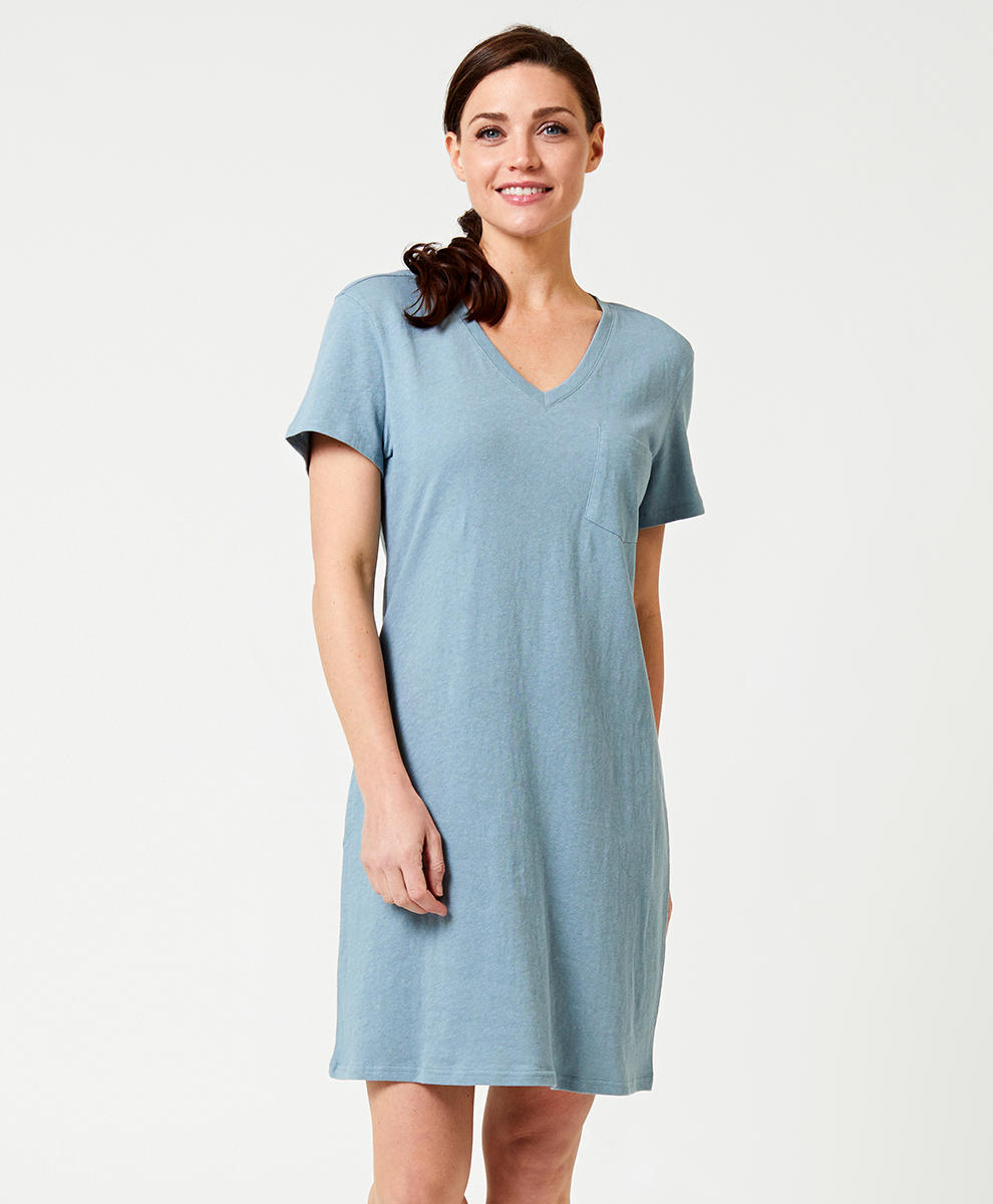 linen t shirt dress