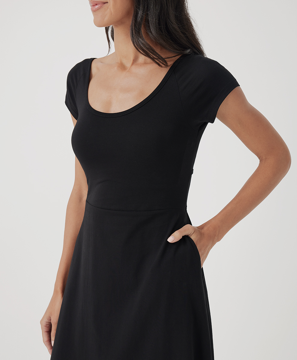 fit & flare crossback maxi dress Fit & Flare Crossback Maxi Dress by Pact