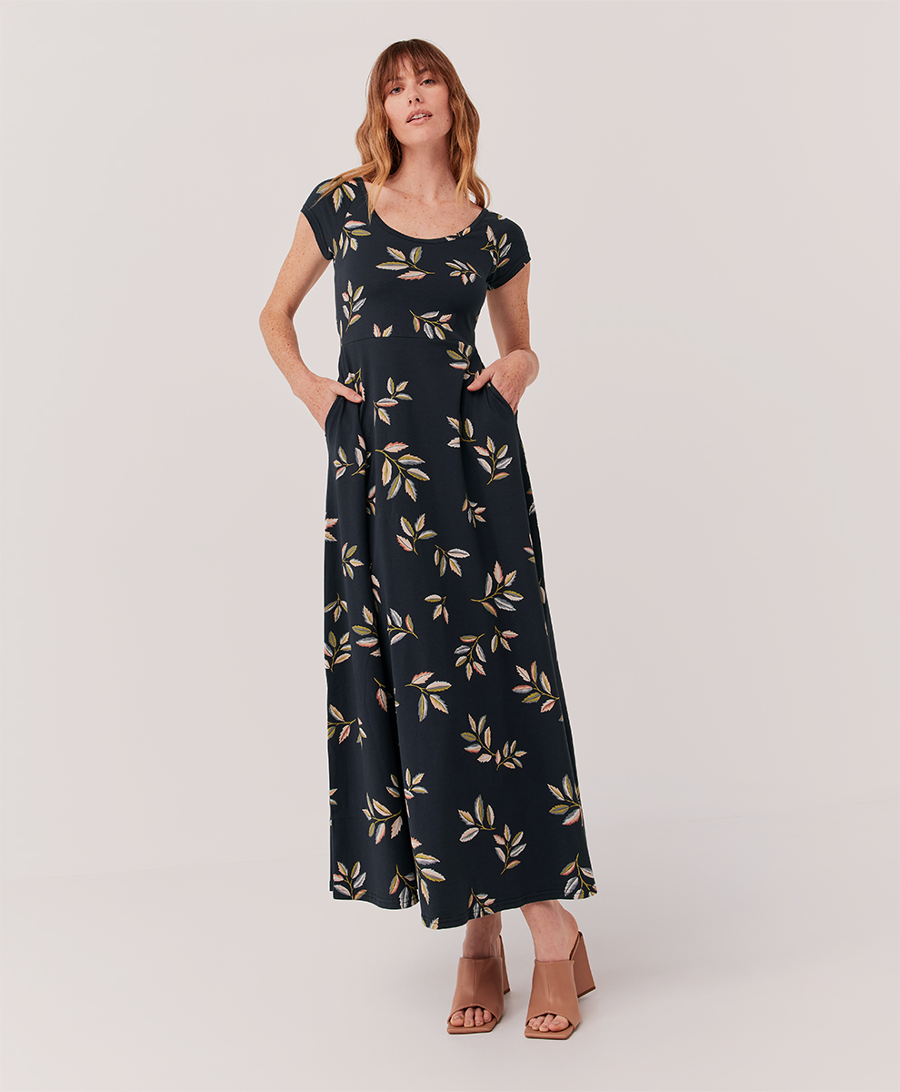 fit & flare crossback maxi dress Women's Fit & Flare Crossback Maxi Dress
