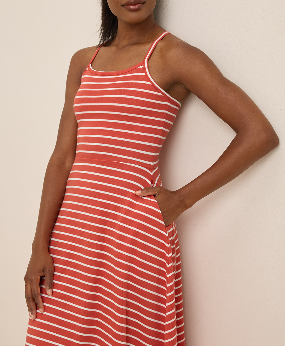 Women's Fit & Flare Midi Dress - $35.20 | Pact Circle