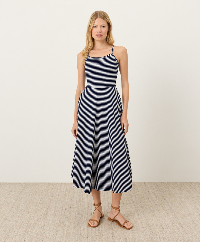 pact dress Women's Organic Cotton Fit & Flare Crossback Maxi Imported. Women's Pact Dresses Under $100