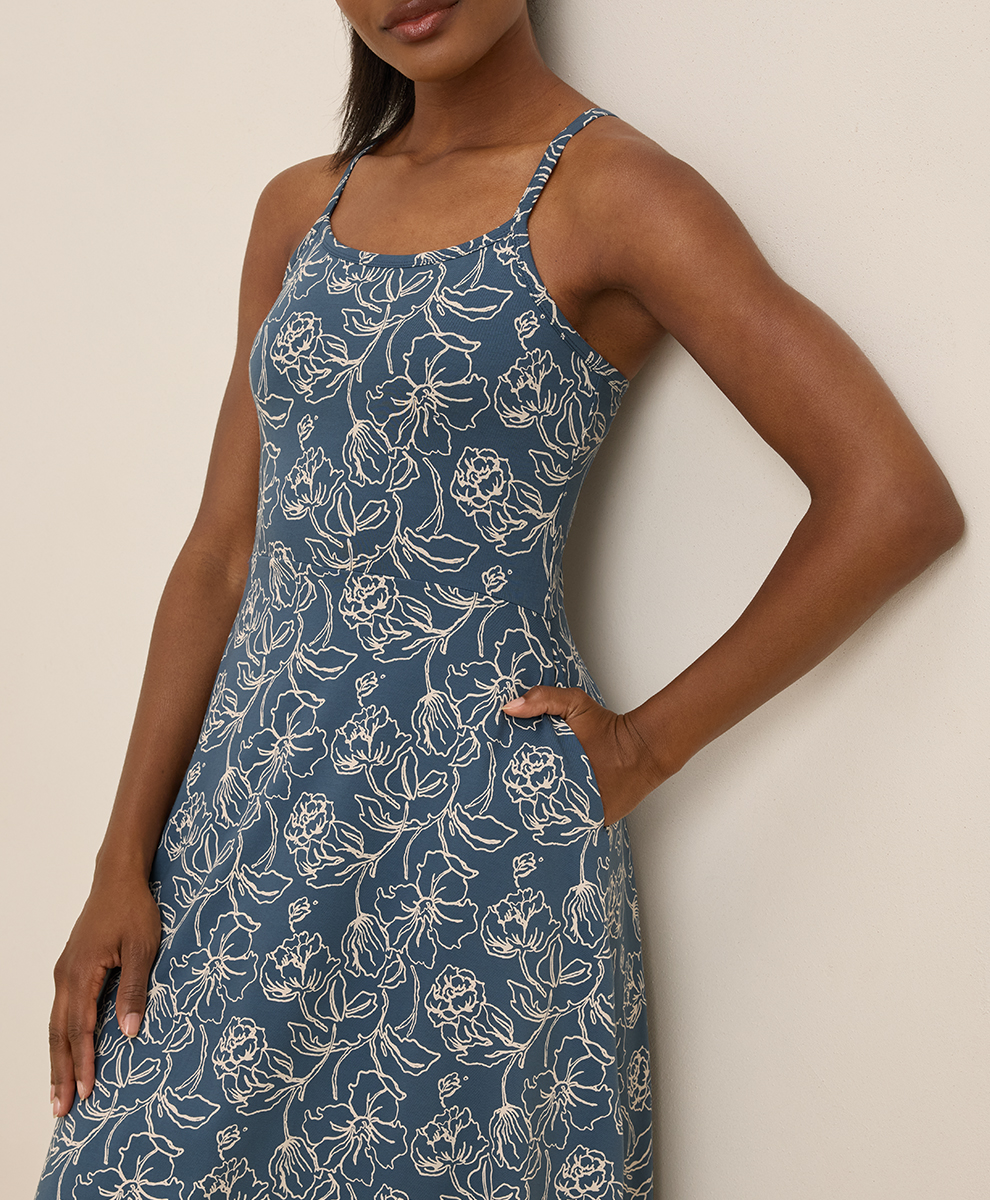 Women's Fit & Flare Midi Dress - $35.20 | Pact Circle