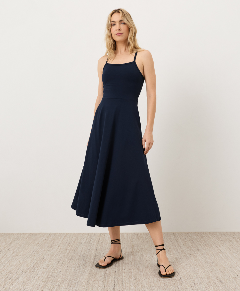 Women's Fit & Flare Wrap Dress made with Organic Cotton | Pact