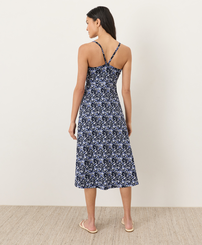 strapless open back dress Black Sleeveless Mikado Fit And Flare Midi Dress With V-Back