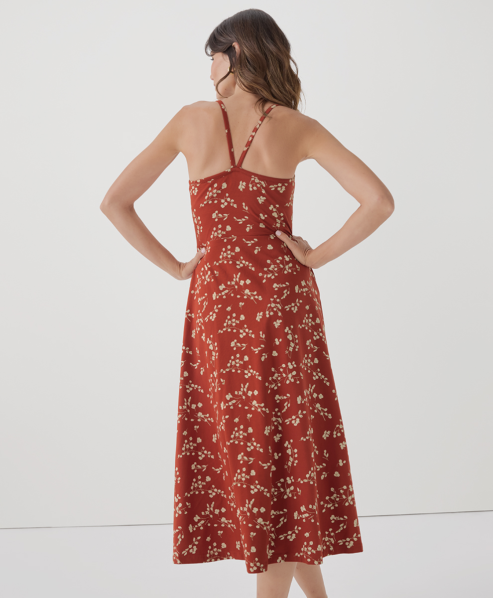 Women's Fit & Flare Midi Dress - $27.20 | Pact Circle