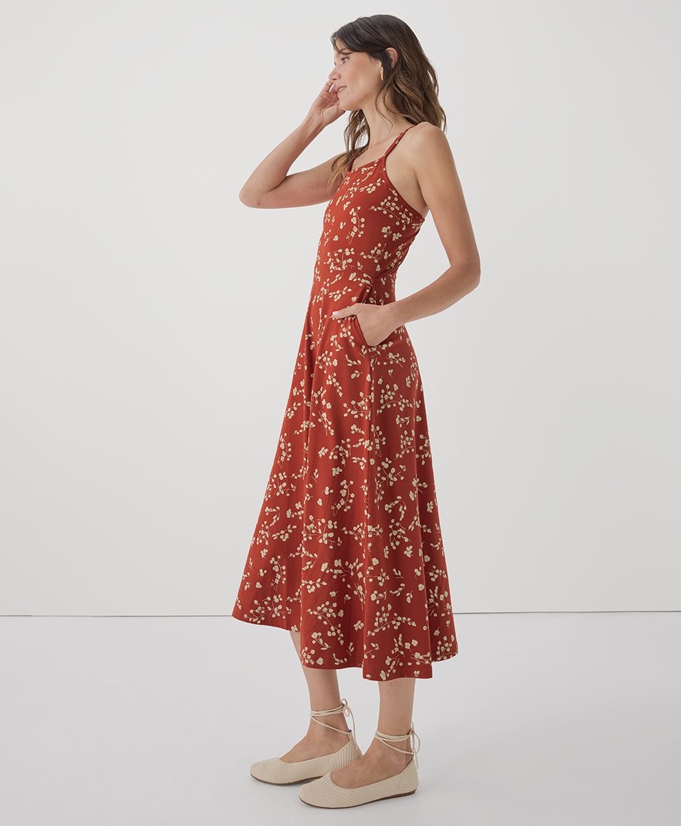 satin fitted prom dress Red Thin Straps Cutout Fit and Flare Designer Prom Dress