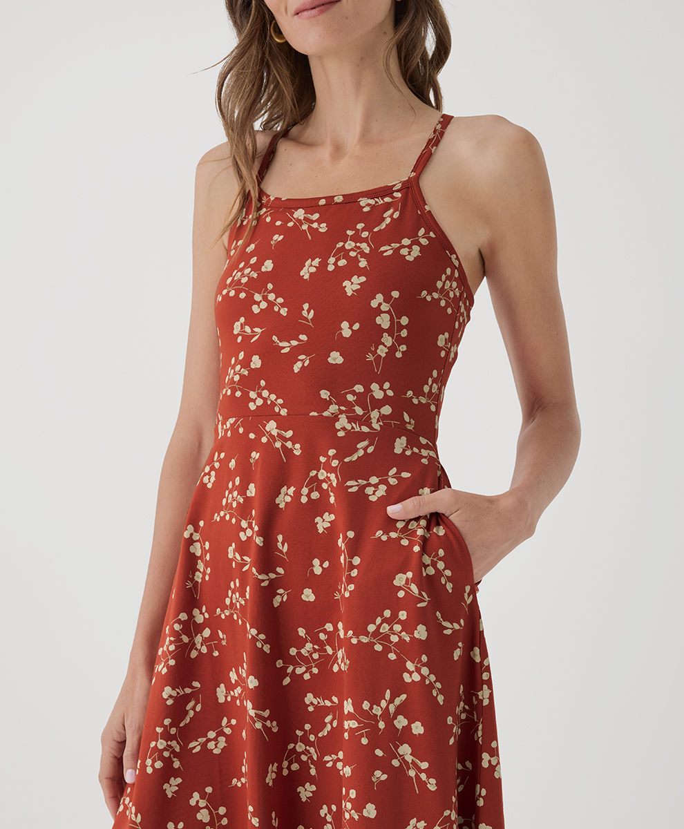 women fit and flare red dress Kavya Red Satin Strapless Fit & Flare Mini Dress: Party-wear for Women