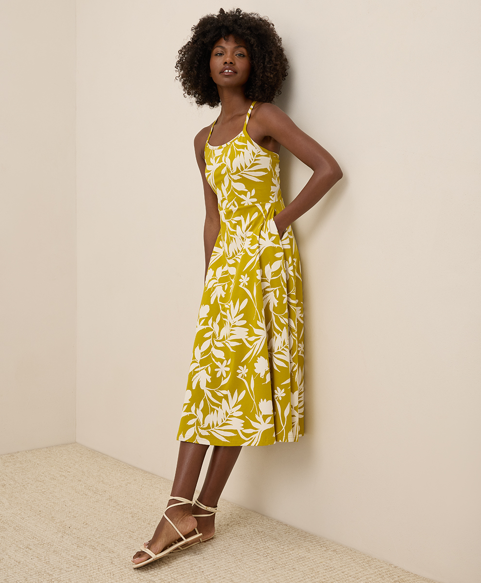 slim fit dress slacks Mac Duggal - Blue Square Neck Crepe Polka Dot Fit and Flare Midi Dress