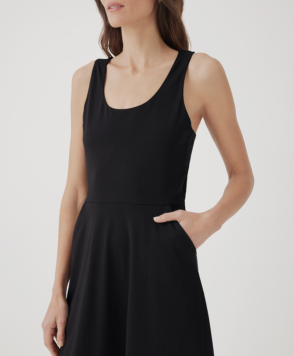 Women's Fit & Flare Tie-Back Dress Women's Fit & Flare Tie-Back Dress