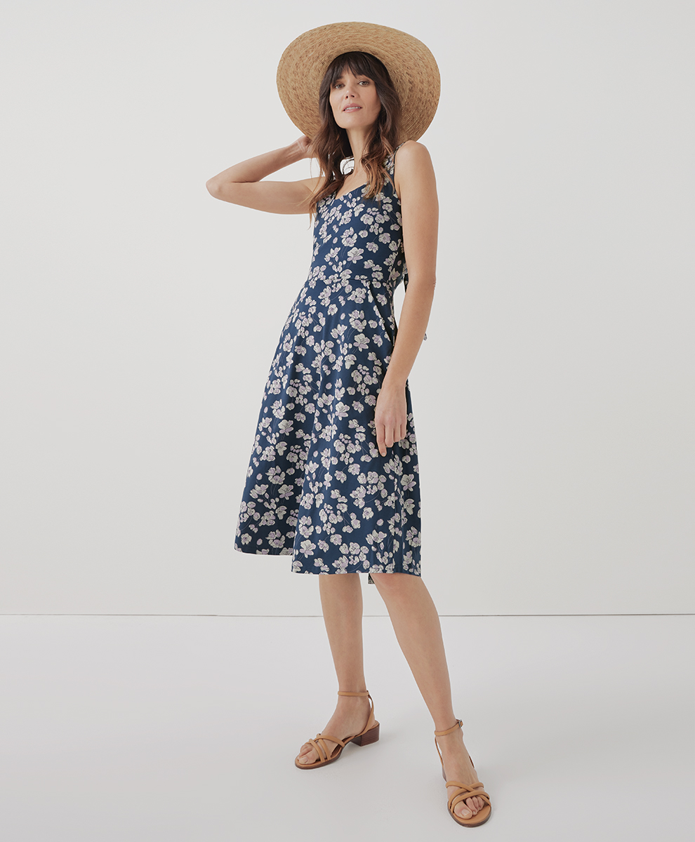 pact fit and flare tie back dress Women's Fit & Flare Tie-Back Dress - $25.20