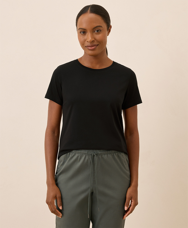 売れ筋商品|||パクト カットソー トップス レディース Women's Organic Cotton Softspun Crew Neck Tee Agave Women's Softspun Crew Neck Tee made with Organic Cotton | Pact