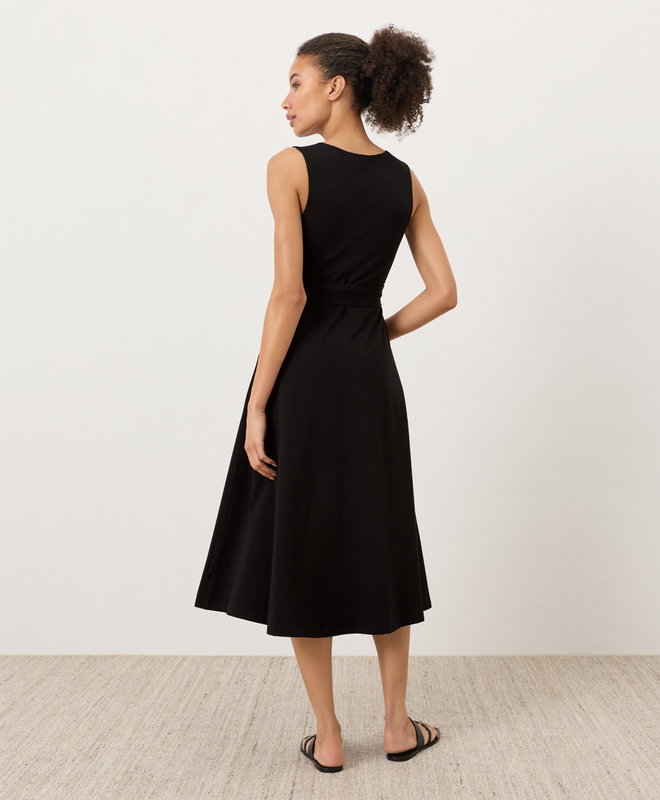 slim fit dress slacks Smak Parlour White Tennis Racket Print Cotton Make Me Over Flare Dress –  Unique Vintage main image 1