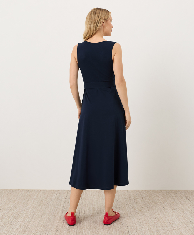 slim fit dress slacks Open Back Flare Mini Dress
