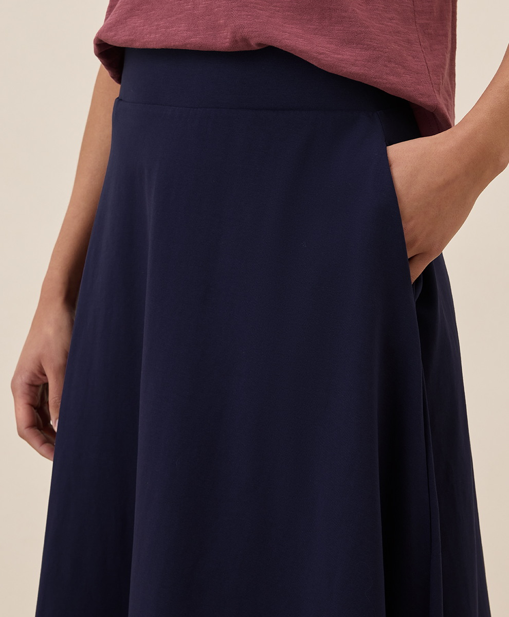 Women's Fit & Flare Midi Skirt - $21.60 | Pact Circle