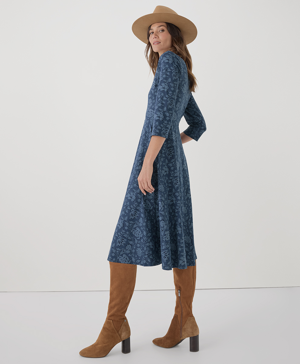 fit and flare party wear midi dress Women's Fit & Flare Party Midi Dress - $21.76
