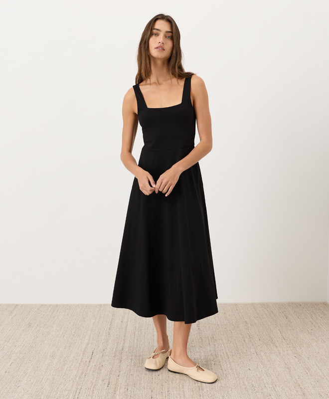 Women's Fit & Flare Signature Scoop Dress made with Organic Cotton | Pact