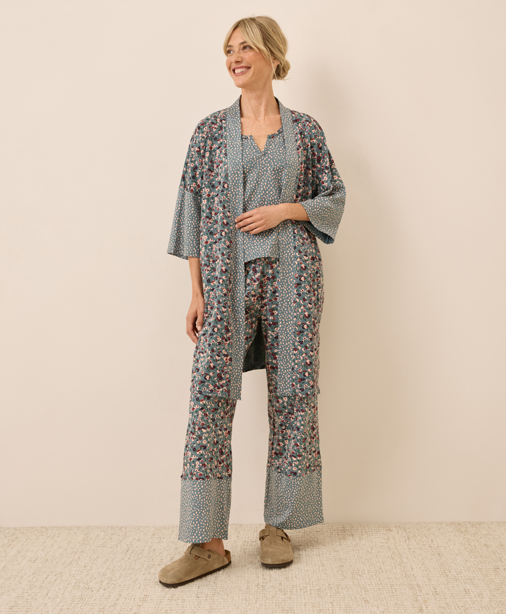 Women's Clearance Canopy Linen Blend Wrap Skirt made with